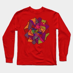 Flower geometric abstract cool Long Sleeve T-Shirt